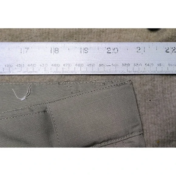 Tru SPEC Pants Mens 42x32 Beige Cargo Straight Leg Rigid Work Flap Pockets - Picture 8 of 9